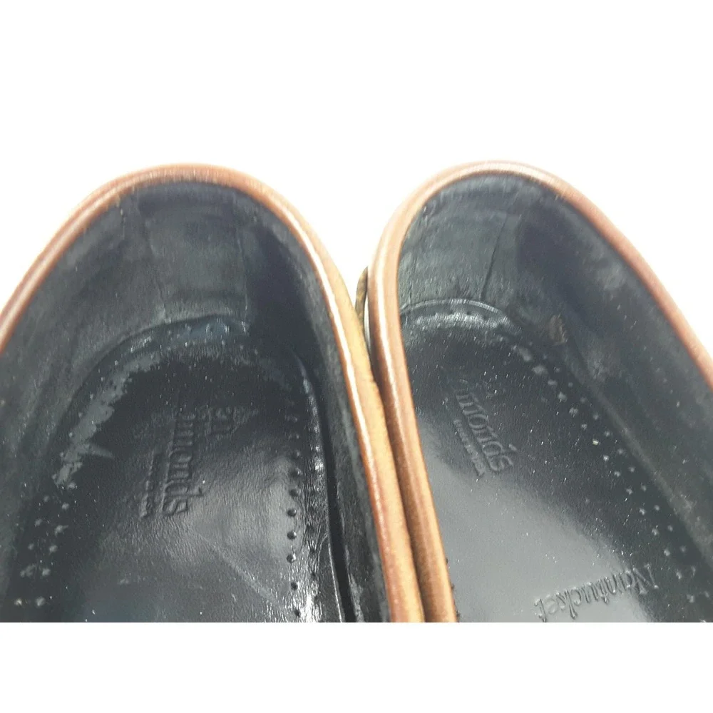 Allen Edmonds Men's Nantucket Brown Leather Tassel Kiltie Boat Shoes Size 11 B